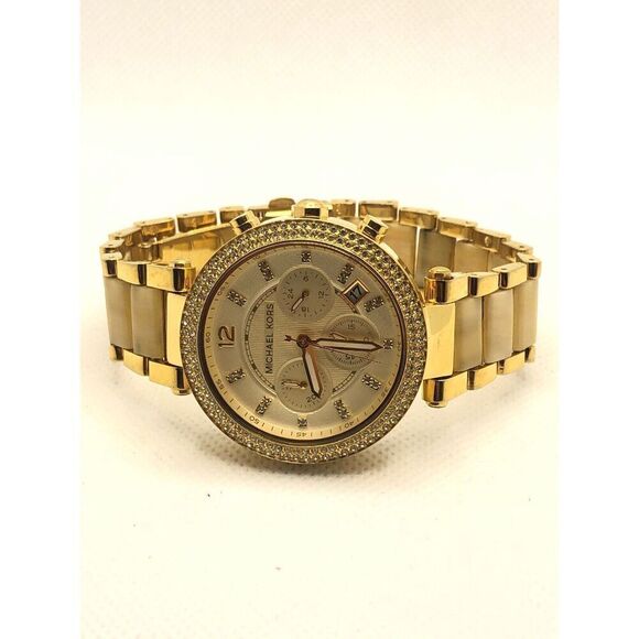 Michael Kors MK5632 Women\'s Stainless Steel Analog Champange Dial Watch LP119 main image 7